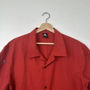 Nike ACG Red Pocket Hawai‎ Shirt Polyestrer Gorpcore Size M Made In Srilanka
